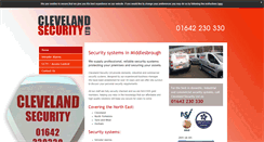 Desktop Screenshot of clevelandsecurity.co.uk